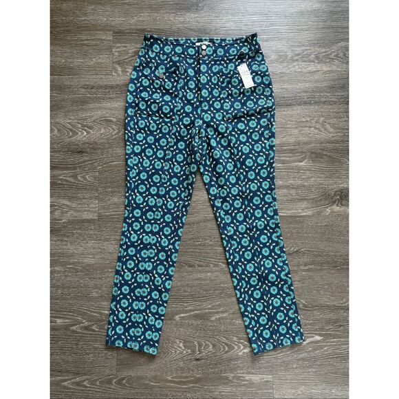 NWT Anthropologie Maeve Slim Ponte Pants In Navy Size 6 $118 MSRP - Picture 5 of 10